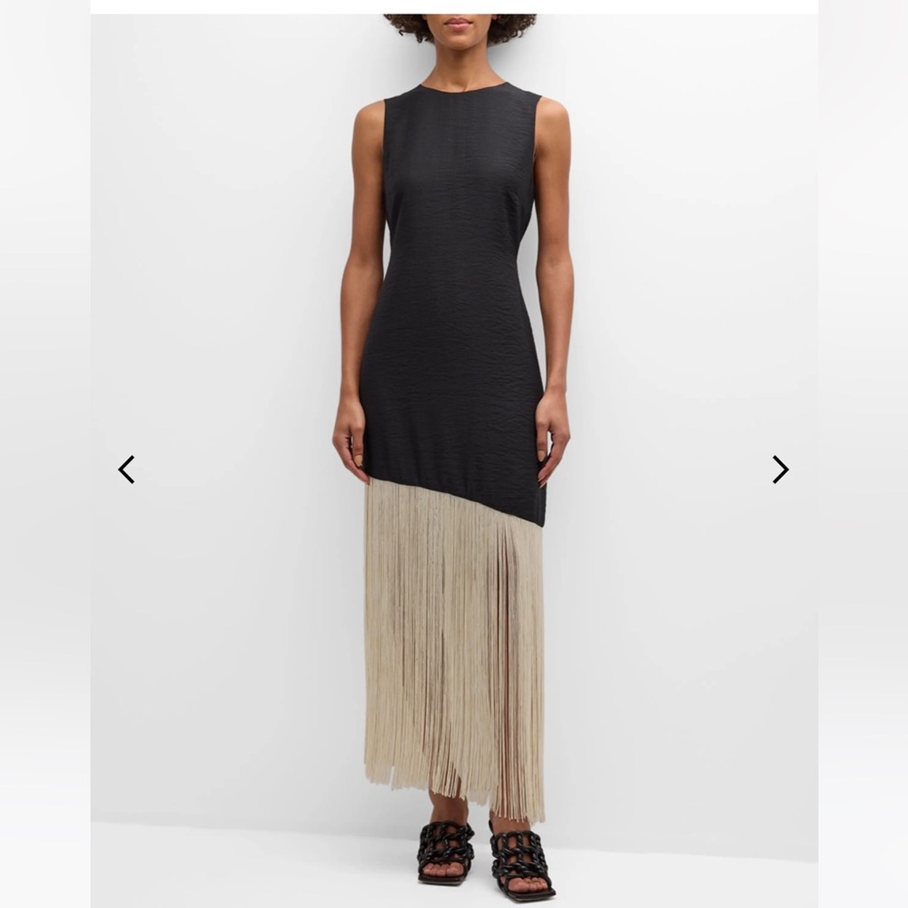 SIMONMILLER
Casablanca Two-Tone Sleeveless Long Fringe Dress XS NWT